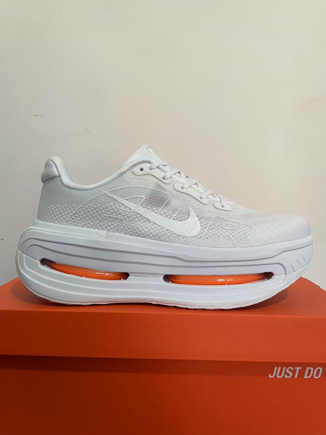 Nike Air Zoom Vomero Premium White/Orange/Gray Men's Athletic Sneakers Running Shoes US Size 8-12 - Image 3