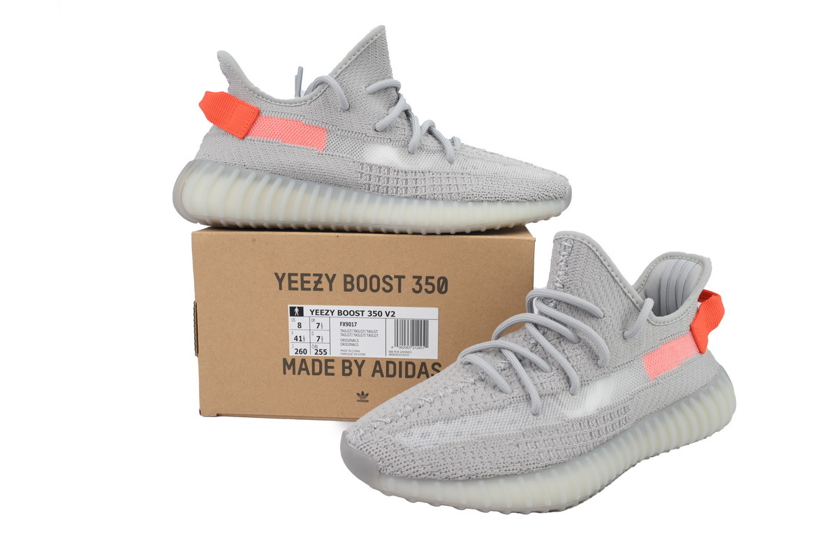 adidas Yeezy Boost 350 V2 “Tail Light” Men's Low Top Lace-Up Sneakers Athletic Basketball US Size - Image 7