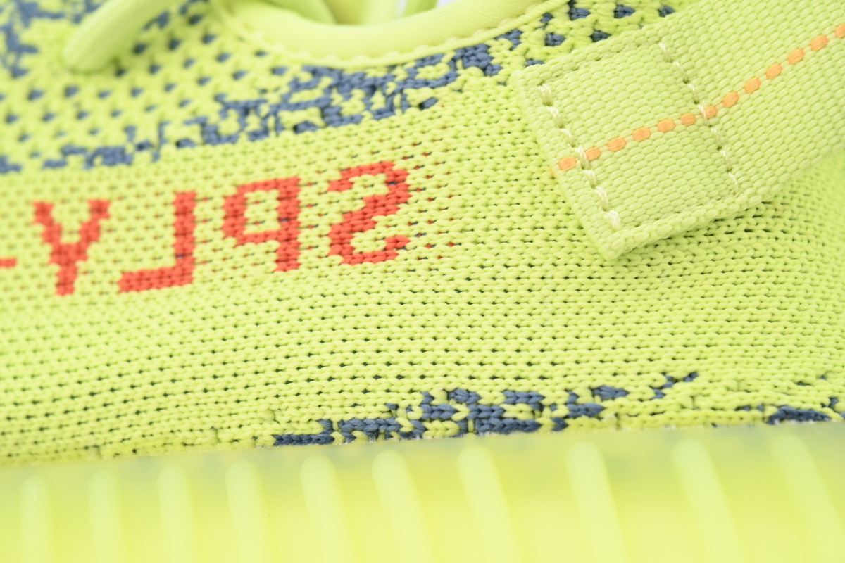 adidas Yeezy Boost 350 V2 “Semi Frozen Yellow” Men's Low Top Lace-Up Sneakers Athletic Basketball US Size - Image 3