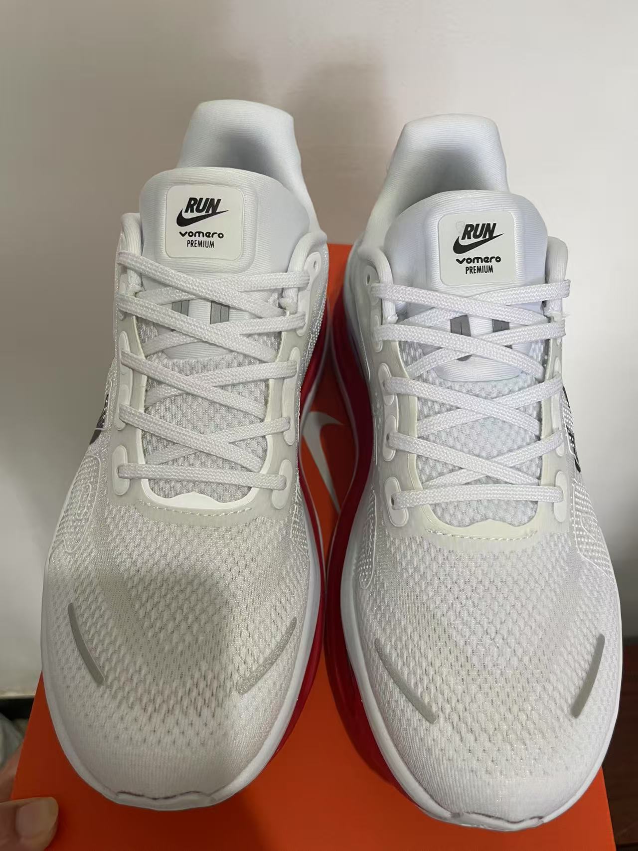 Nike Air Zoom Vomero Premium White/Red/Black Men's Athletic Sneakers Running Shoes US Size 8-12 - Image 4