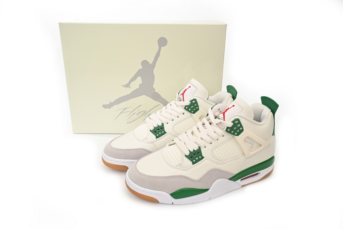 Nike SB x Air Jordan 4 AJ4 Pine Green Men’s Athletic Sneakers Basketball Shoes - Image 9